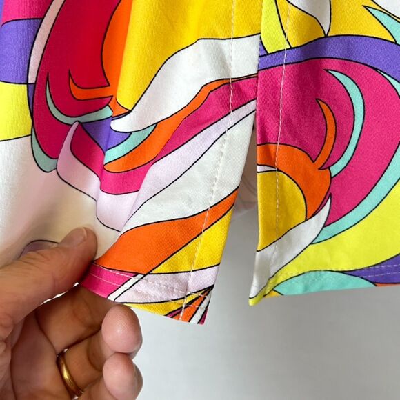 Carmen Marc Valvo Colorful Swirl Swim Skirt - Picture 7 of 12